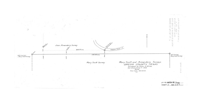 6041, Gregg County Rolled Sketch 17, General Map Collection