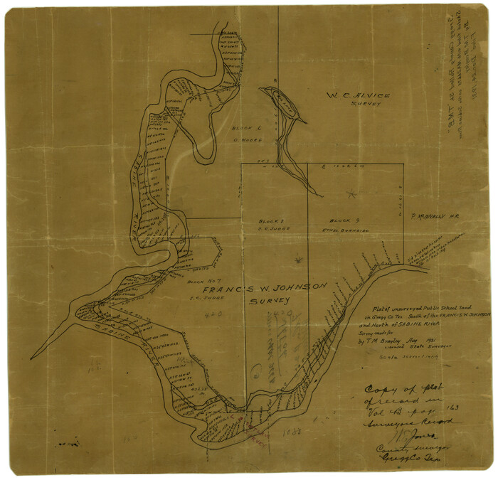 6042, Gregg County Rolled Sketch TMB, General Map Collection