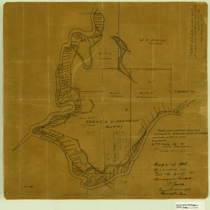 6042, Gregg County Rolled Sketch TMB, General Map Collection