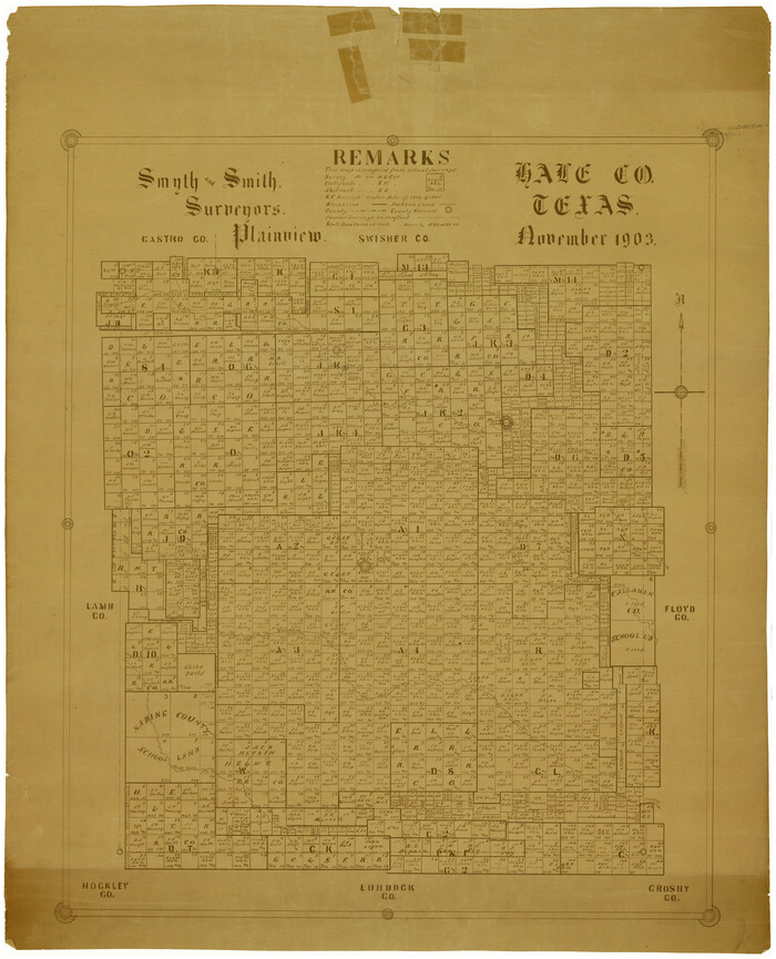 6045, Hale County Rolled Sketch 6, General Map Collection