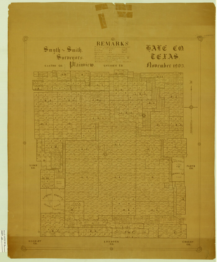 6045, Hale County Rolled Sketch 6, General Map Collection