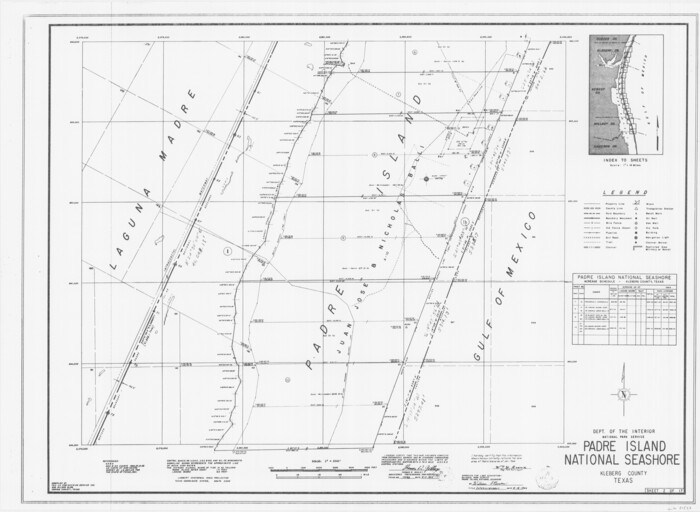60526, Padre Island National Seashore, General Map Collection