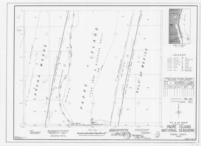 60529, Padre Island National Seashore, General Map Collection