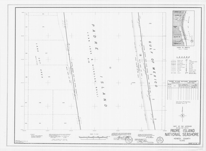 60534, Padre Island National Seashore, General Map Collection