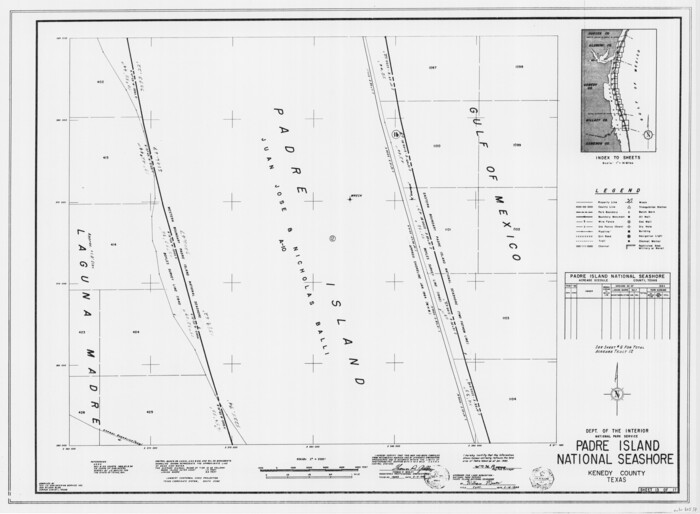 60537, Padre Island National Seashore, General Map Collection