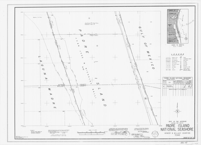 60538, Padre Island National Seashore, General Map Collection