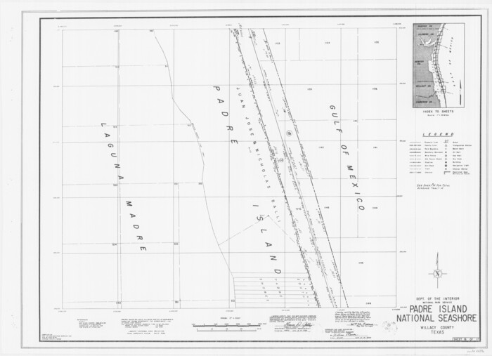 60540, Padre Island National Seashore, General Map Collection