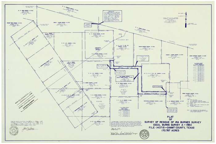 6065, Dimmit County Rolled Sketch 20A, General Map Collection