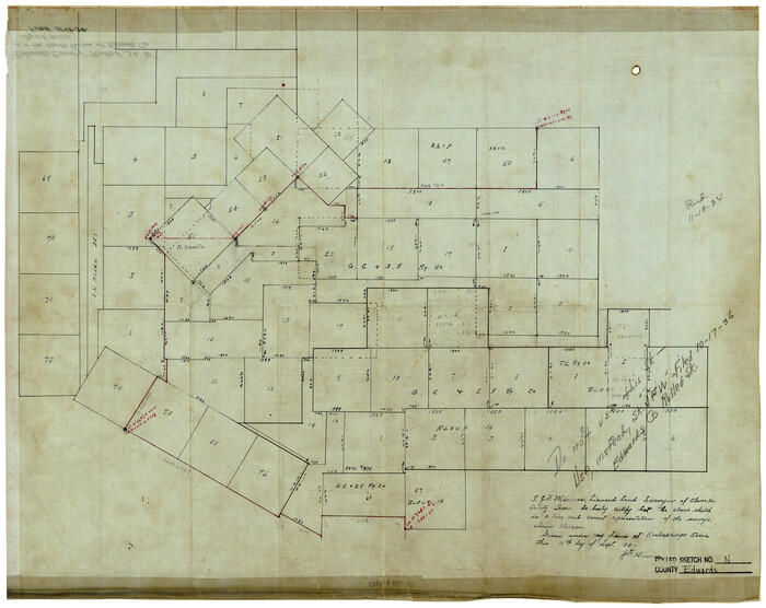 6066, Edwards County Rolled Sketch N, General Map Collection