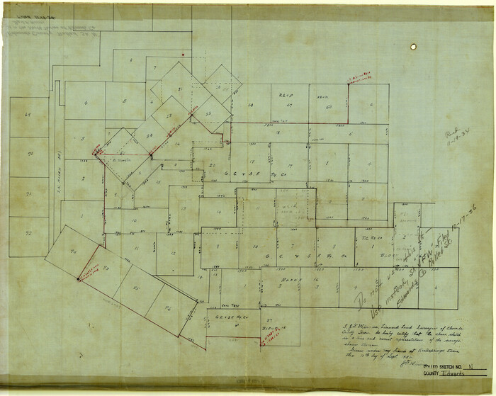 6066, Edwards County Rolled Sketch N, General Map Collection