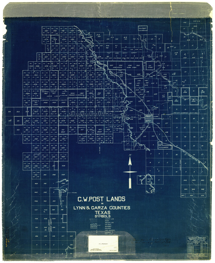 6069, Garza County Rolled Sketch 12, General Map Collection