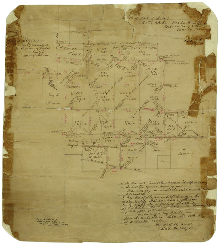 6076, Hardin County Rolled Sketch 3, General Map Collection