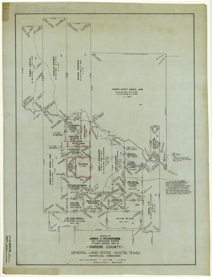 6084, Hardin County Rolled Sketch 15, General Map Collection