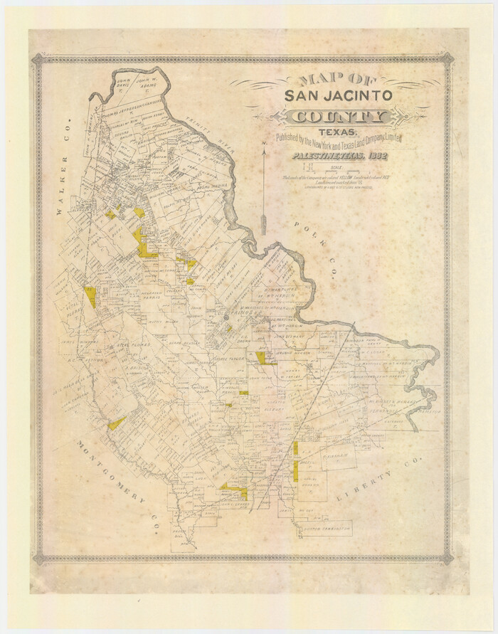 610, Map of San Jacinto County, Texas, Maddox Collection