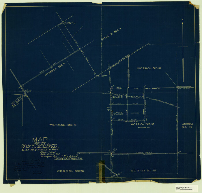 6107, Harris County Rolled Sketch 61, General Map Collection