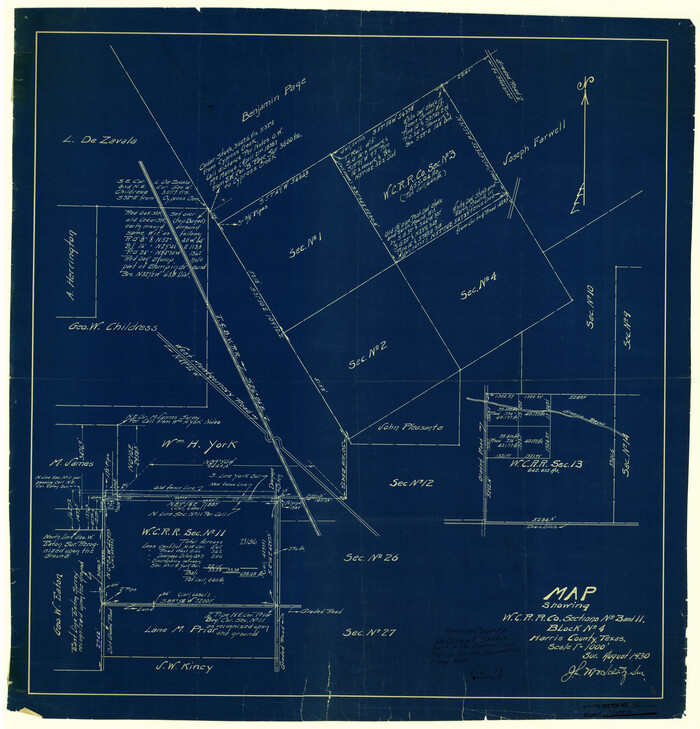 6108, Harris County Rolled Sketch 62, General Map Collection