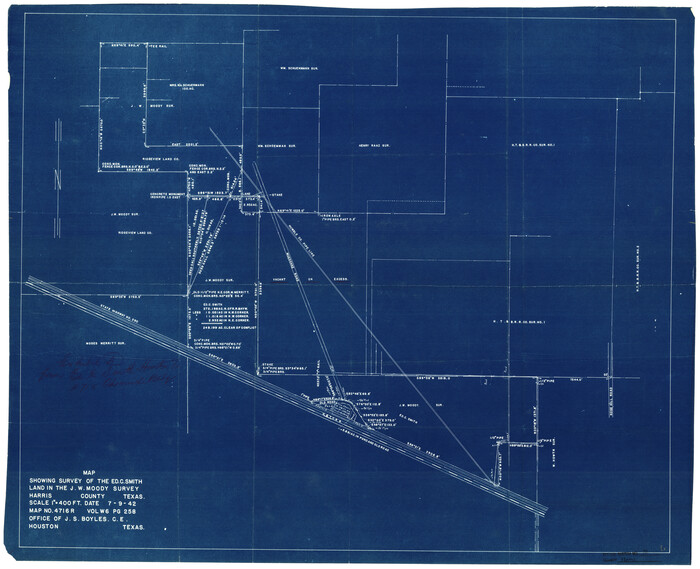 6110, Harris County Rolled Sketch 70, General Map Collection