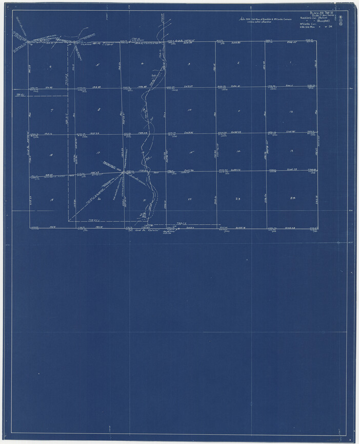 61134, [Maps of surveys in Reeves & Culberson Cos], General Map Collection