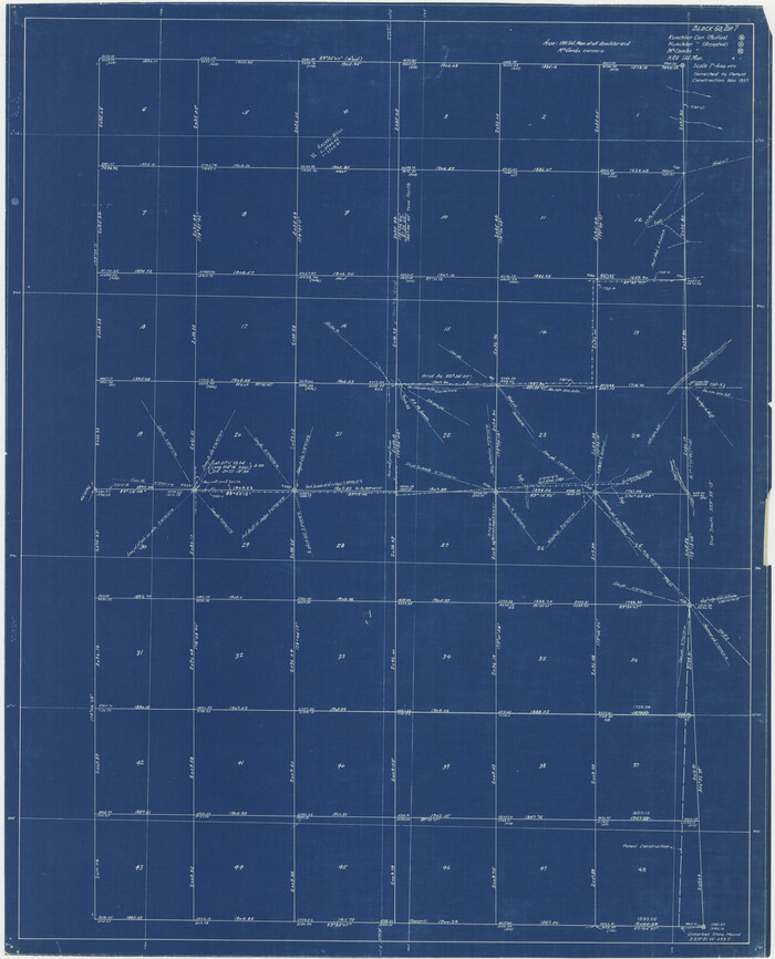 61142, [Maps of surveys in Reeves & Culberson Cos], General Map Collection