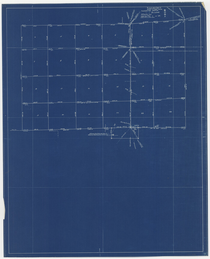 61144, [Maps of surveys in Reeves & Culberson Cos], General Map Collection