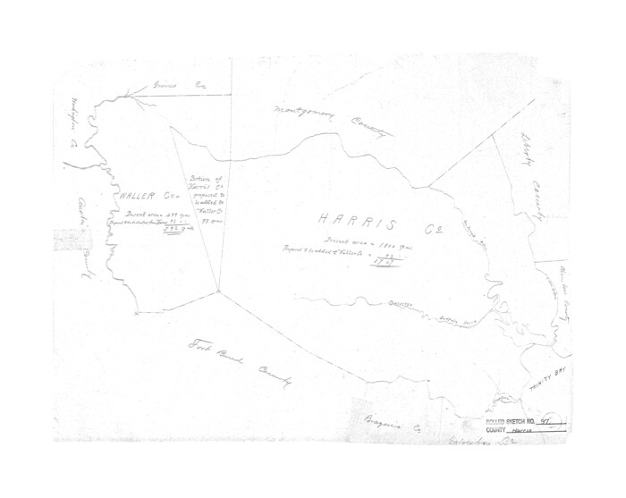 6135, Harris County Rolled Sketch 97, General Map Collection