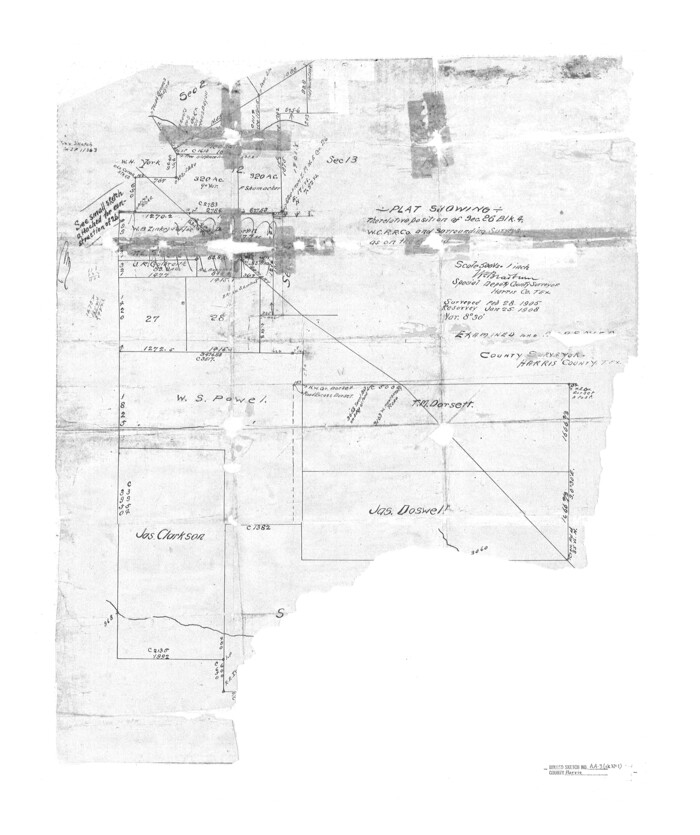 6139, Harris County Rolled Sketch AA3, General Map Collection