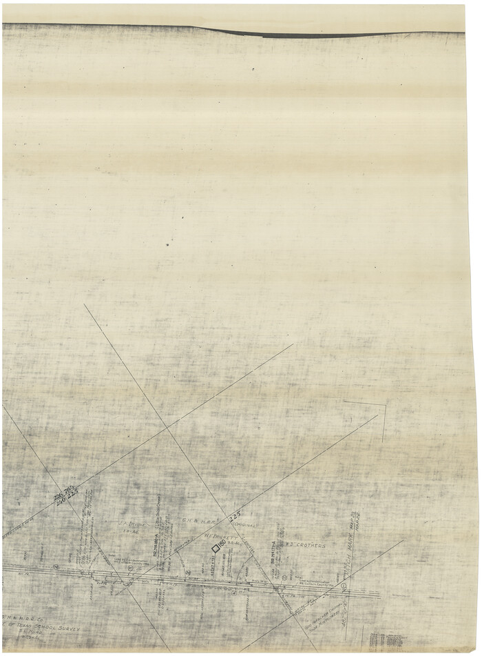 61411, [FT. W. & R. G. Ry. Right of Way Map, Winchell to Brady, McCulloch County, Texas], General Map Collection
