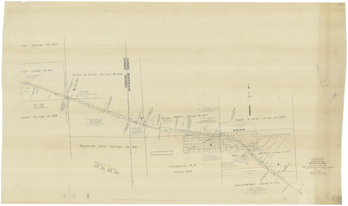 61417, G. C. & S. F. Ry., San Saba Branch Right of Way Map, Melvin to Eden, General Map Collection
