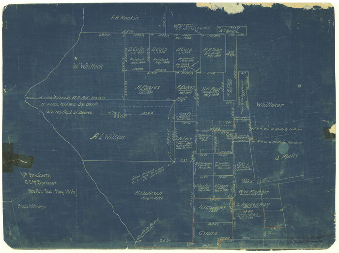6147, Harris County Rolled Sketch WB, General Map Collection