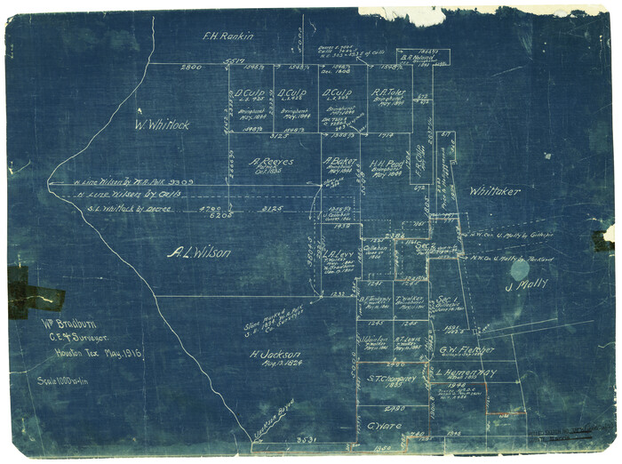 6147, Harris County Rolled Sketch WB, General Map Collection