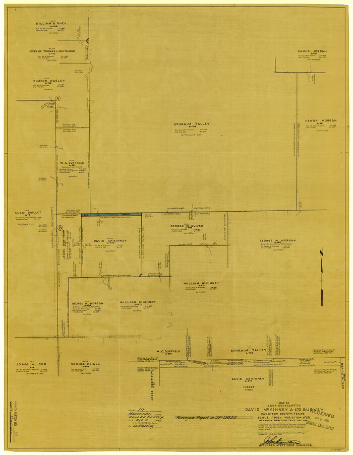 6153, Harrison County Rolled Sketch 10, General Map Collection