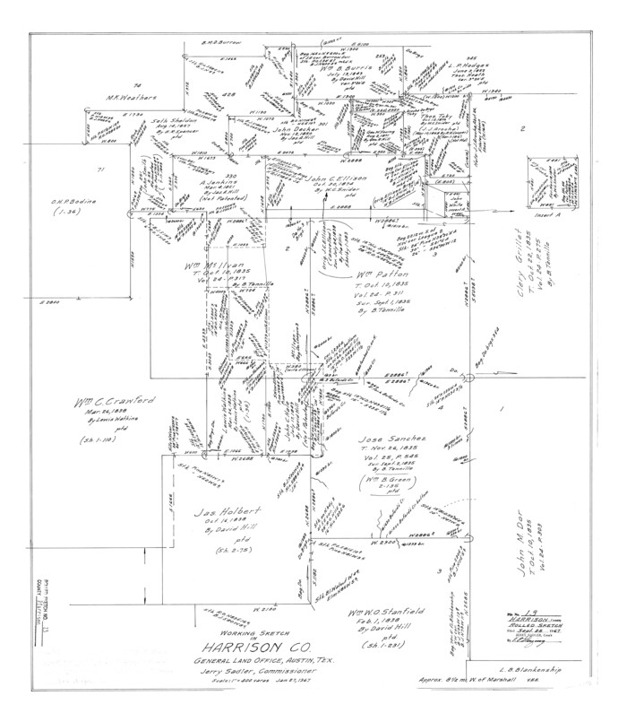 6156, Harrison County Rolled Sketch 13, General Map Collection
