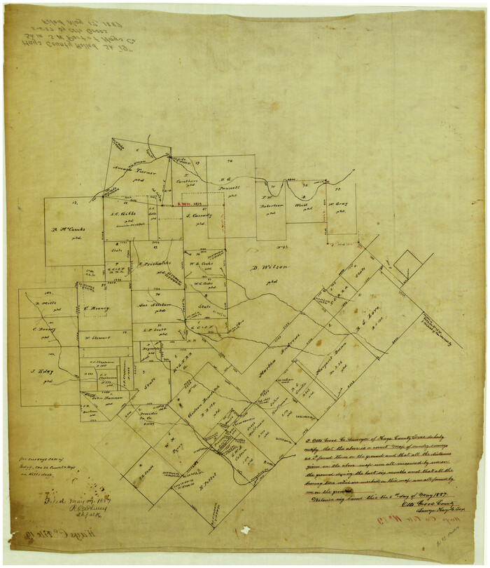 6175, Hays County Rolled Sketch 19, General Map Collection
