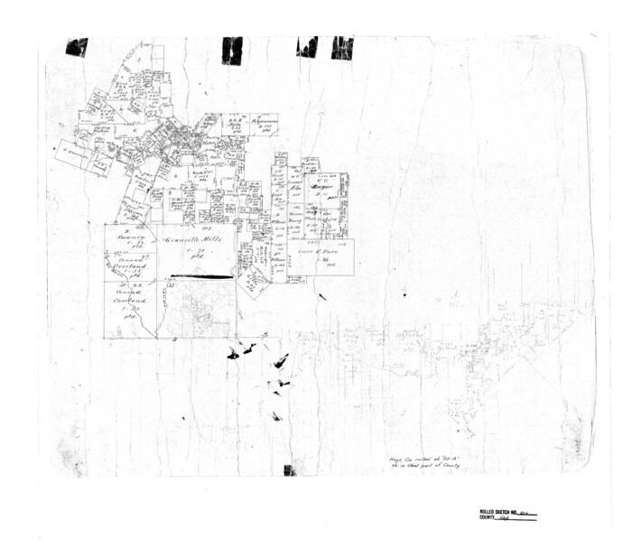 6177, Hays County Rolled Sketch 20A, General Map Collection