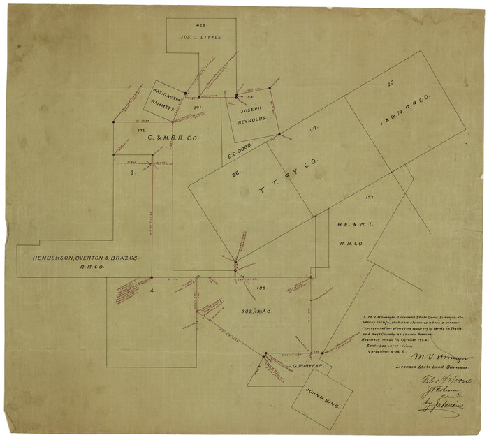 6178, Hays County Rolled Sketch 22, General Map Collection