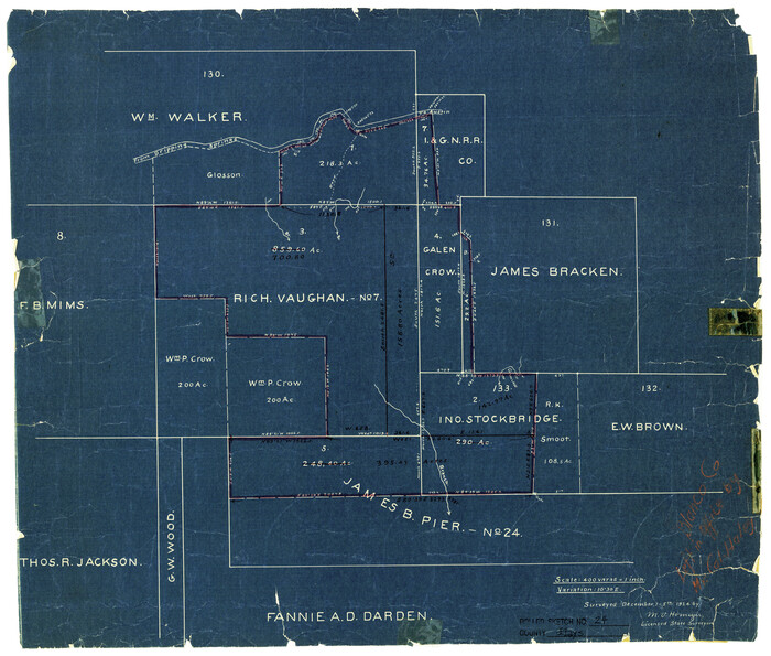 6180, Hays County Rolled Sketch 24, General Map Collection