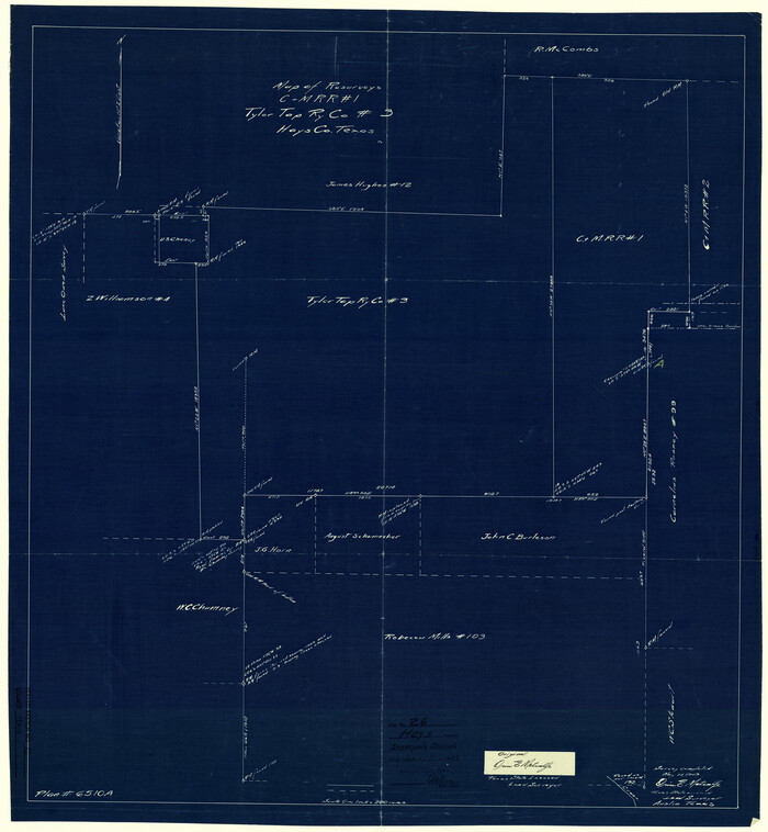 6182, Hays County Rolled Sketch 26, General Map Collection