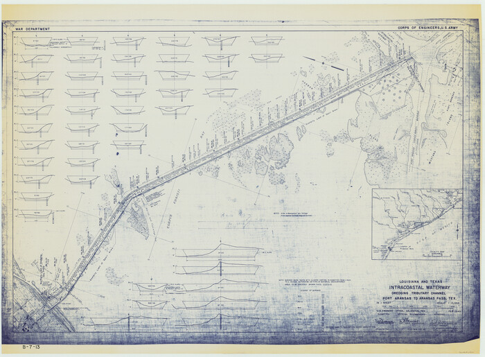 61820, Louisiana and Texas Intracoastal Waterway - Dredging Tributary Channel, Port Aransas to Aransas Pass, Texas, General Map Collection