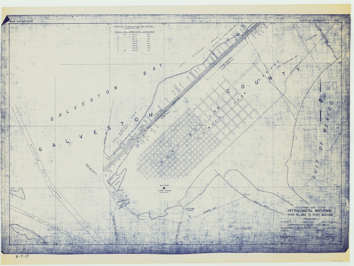 61824, Louisiana and Texas Intracoastal Waterway - High Island to Port Bolivar Dredging - Sheet 5, General Map Collection