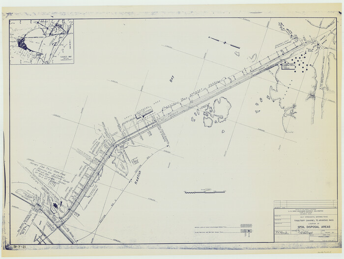 61828, Gulf Intracoastal Waterway - Tributary Channel to Aransas Pass, Location of Spoil Disposal Areas, General Map Collection