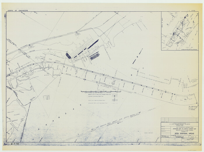 61829, Gulf Intracoastal Waterway - Aransas Bay to Corpus Christi Bay, Modified Route of Main Channel Location of Spoil Disposal Areas, General Map Collection