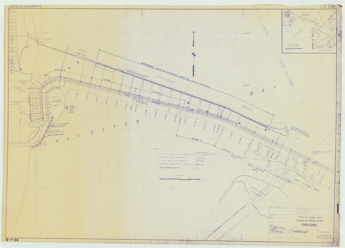 61831, Texas City Channel, Texas, Channel and Turning Basin Dredging - Sheet 1, General Map Collection