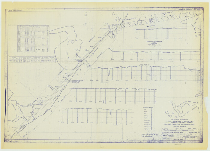 61839, Louisiana and Texas Intracoastal Waterway, Section 7, Galveston Bay to Brazos River and Section 8, Brazos River to Matagorda Bay, General Map Collection