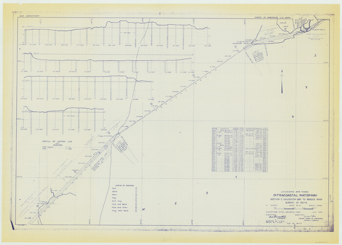 61841, Louisiana and Texas Intracoastal Waterway, Section 7, Galveston Bay to Brazos River and Section 8, Brazos River to Matagorda Bay, General Map Collection