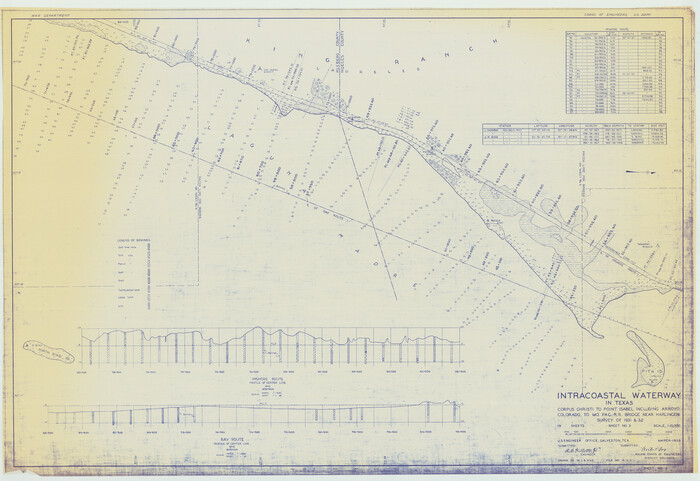 61846, Intracoastal Waterway in Texas - Corpus Christi to Point Isabel including Arroyo Colorado to Mo. Pac. R.R. Bridge Near Harlingen, General Map Collection