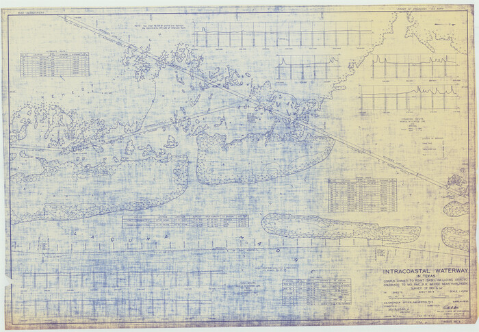 61852, Intracoastal Waterway in Texas - Corpus Christi to Point Isabel including Arroyo Colorado to Mo. Pac. R.R. Bridge Near Harlingen, General Map Collection