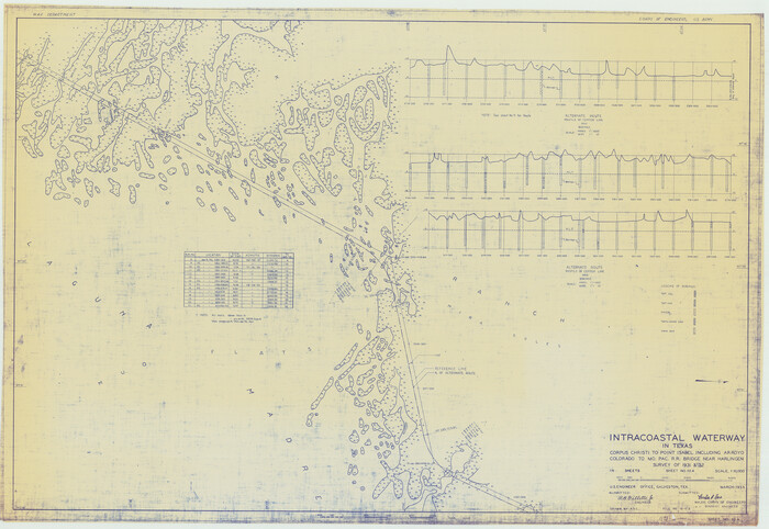 61854, Intracoastal Waterway in Texas - Corpus Christi to Point Isabel including Arroyo Colorado to Mo. Pac. R.R. Bridge Near Harlingen, General Map Collection