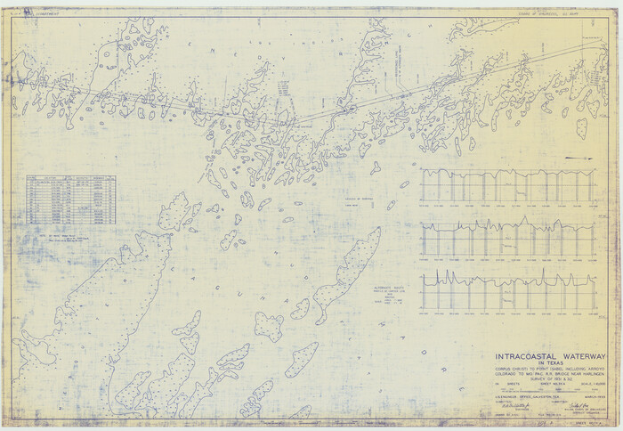 61856, Intracoastal Waterway in Texas - Corpus Christi to Point Isabel including Arroyo Colorado to Mo. Pac. R.R. Bridge Near Harlingen, General Map Collection
