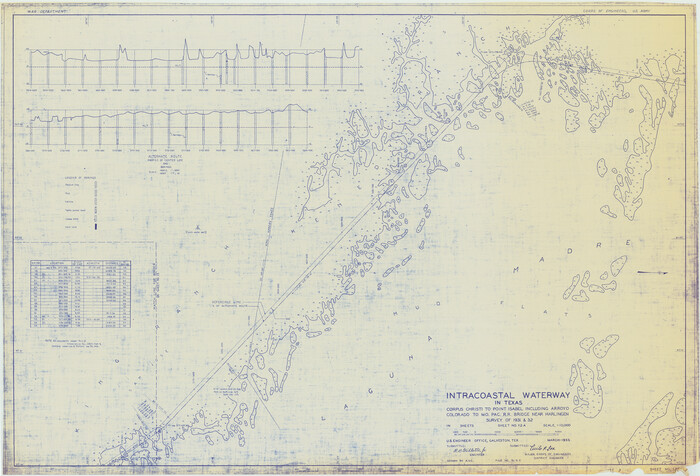 61858, Intracoastal Waterway in Texas - Corpus Christi to Point Isabel including Arroyo Colorado to Mo. Pac. R.R. Bridge Near Harlingen, General Map Collection