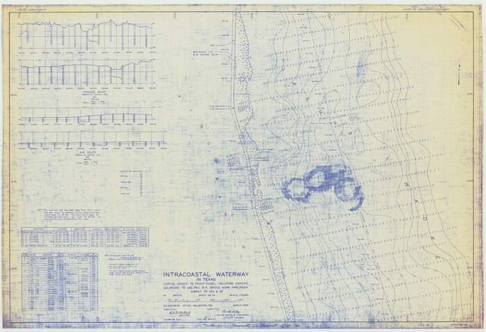 61860, Intracoastal Waterway in Texas - Corpus Christi to Point Isabel including Arroyo Colorado to Mo. Pac. R.R. Bridge Near Harlingen, General Map Collection